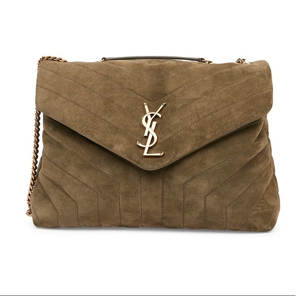 Saint Laurent Handbags - New Saint Laurent Medium Loulou Olive Green Bag